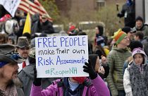 مظاهرات في ولاية نيوهامشير الأمريكية ضد تدابير الإغلاق