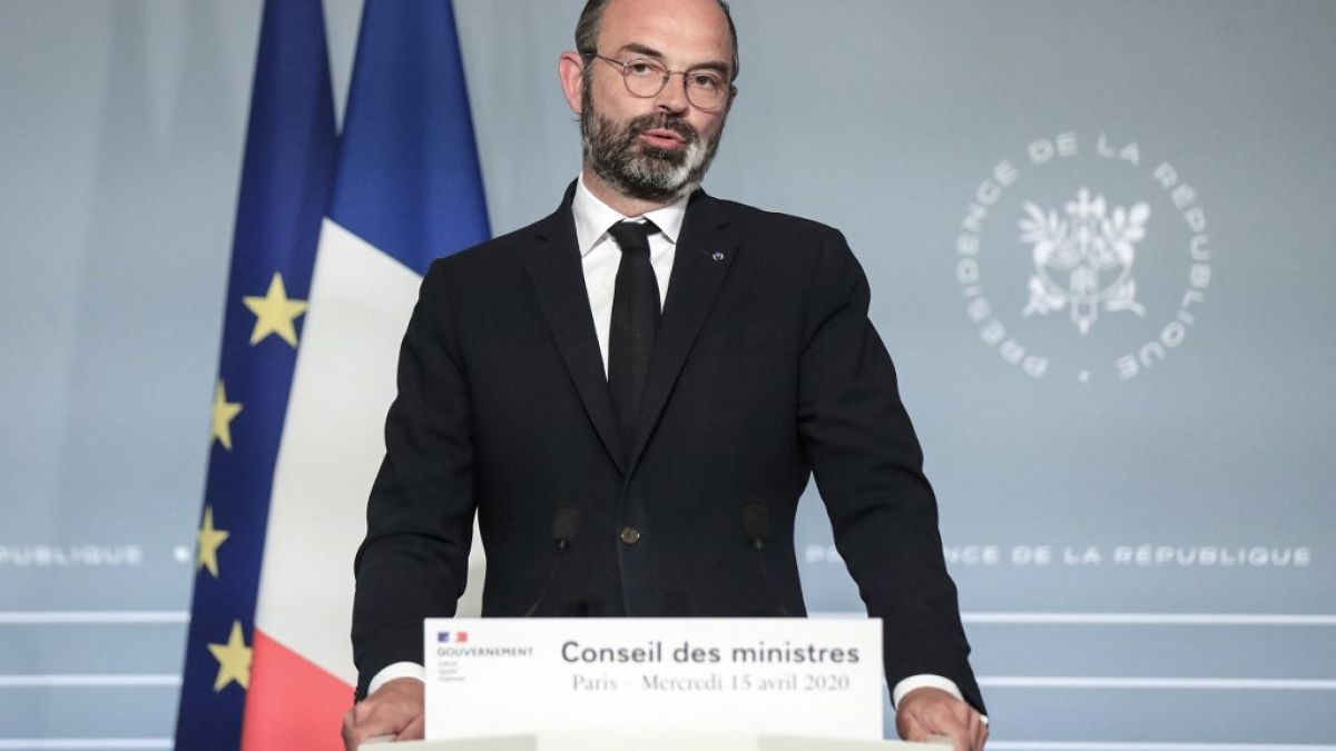 French Prime Minister Edouard Philippe speaks during a press conference 