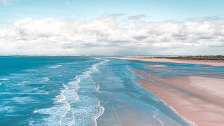 Clouds over the ocean.