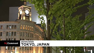 نمایی از شهر و خیابان‌های توکیو در روزهای کرونایی