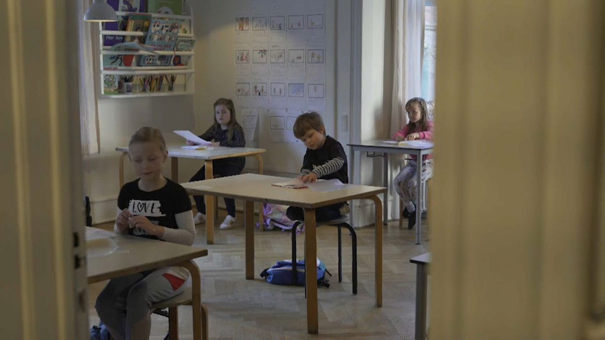 Entusiasmo como no primeiro dias de aulas na Dinamarca