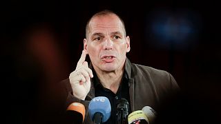 Former Greek Finance Minister Yanis Varoufakis at a news conference about the launch of the left-wing 'Democracy in Europe Movement 2025' in Berlin, Germany, Feb. 9, 2016