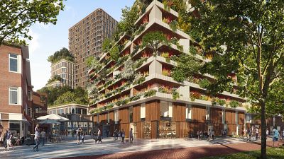 Wonderwoods Tower Vertical Forest designed as a way of greening the city of Utrecht. Wonderwoods Tower Vertical Forest designed as a way of greening the city of Utrecht.