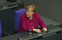 Angela Merkel am Donnerstag im Deutschen Bundestag