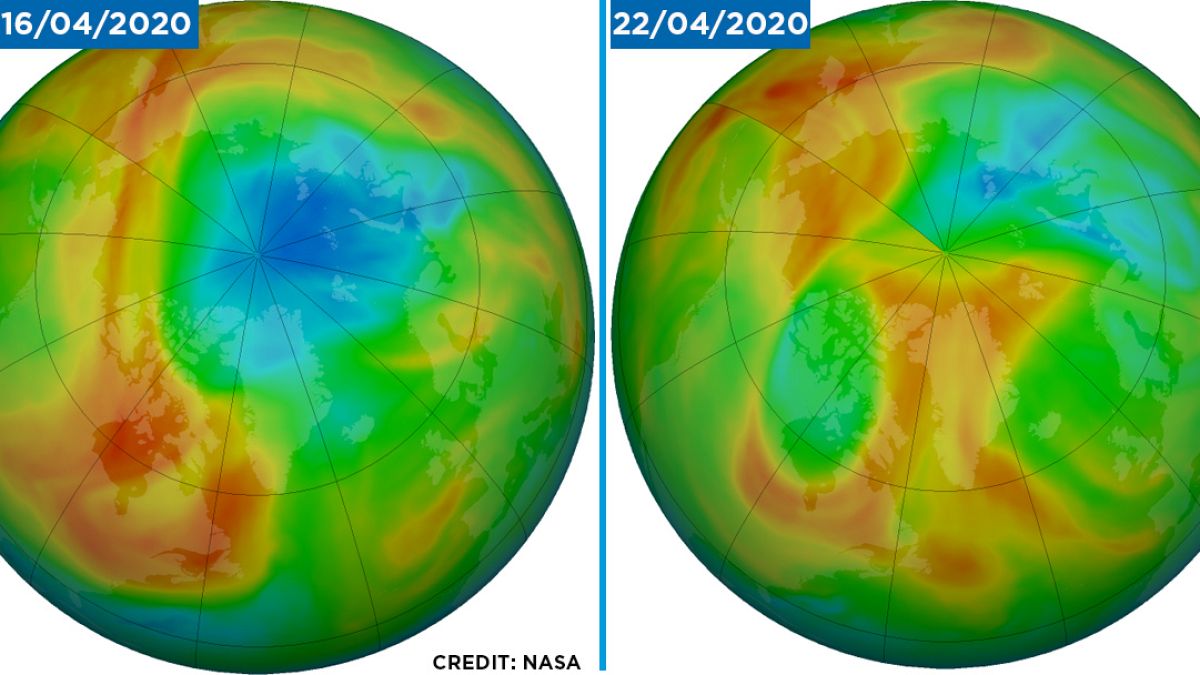 Bisher größtes Ozonloch über der Arktis schließt sich