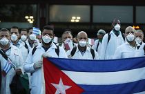 Médicos cubanos llegan a Italia para ayudar a luchar contra el coronavirus