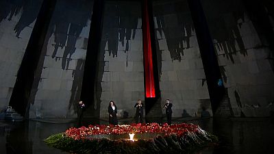 Commémoration du 105ème anniversaire du génocide des Arméniens - Erevan Arménie, le 23 avril 2020