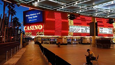 Las Vegas vazia e as roletas dos casinos deixaram de funcionar