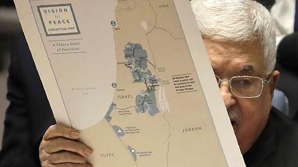 الرئيس الفلسطيني محمود عباس بتحدث خلال اجتماع لمجلس الأمن الدولي - 2020/02/11 الرئيس الفلسطيني محمود عباس بتحدث خلال اجتماع لمجلس الأمن الدولي - 2020/02/11