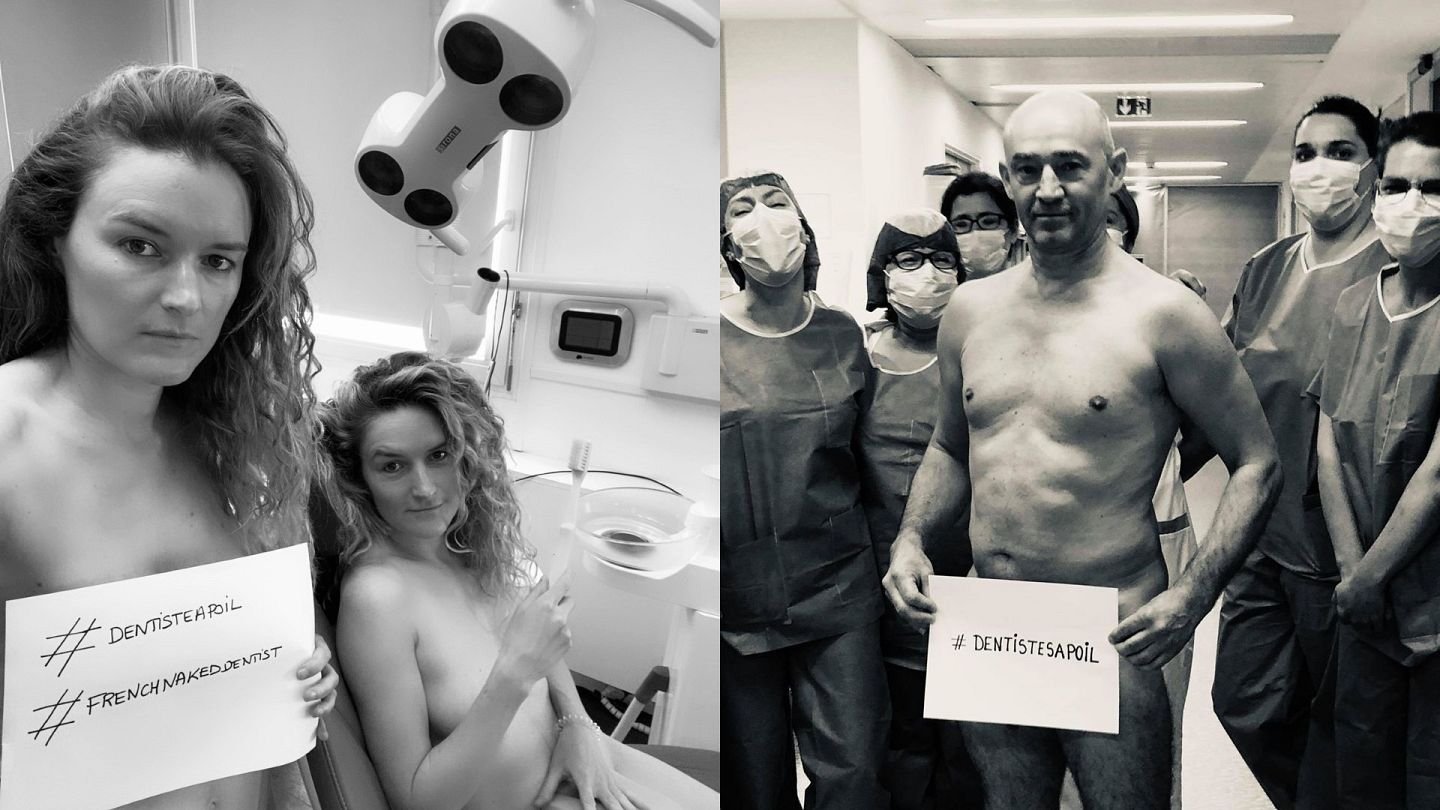 English Picture Blue Naked Sexy - Coronavirus and PPE: Dentists post nude photos to highlight lack ...