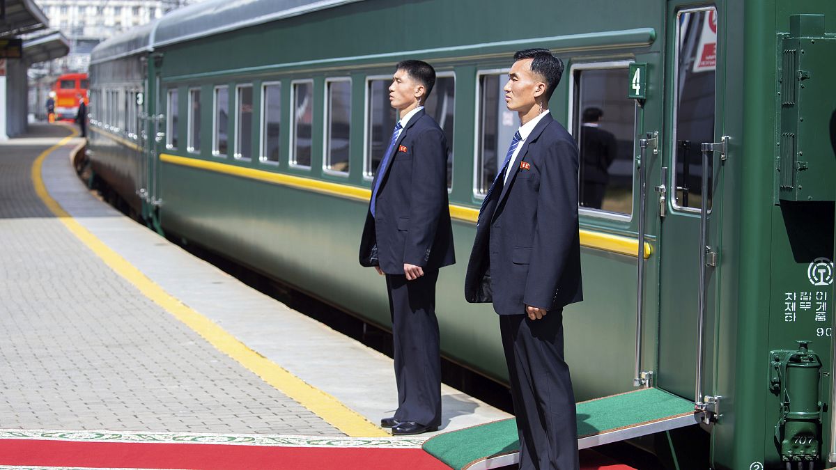 Kim Dzsongun vonata Vlagyivosztokban, Oroszország, 2019