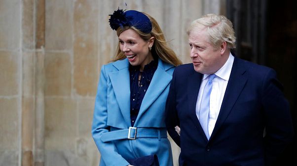 İngiltere Başbakanı Boris Johnson ve nişanlısı Carrie Symonds İngiltere Başbakanı Boris Johnson ve nişanlısı Carrie Symonds