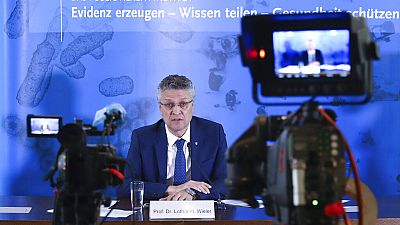 Lothar H. Wieler, president of the Robert-Koch-Institute, addresses the media on the current status of the spread of the new coronavirus, Berlin, Germany, April 30 2020