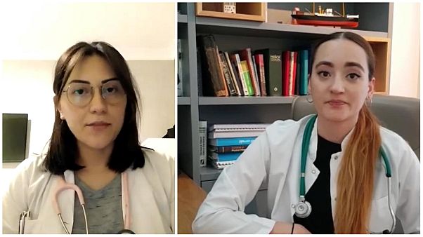Covid-19 salgınında görev almak isteyen Hande Yıldız ve Fuldan Sualp Tanrıkulu Covid-19 salgınında görev almak isteyen Hande Yıldız ve Fuldan Sualp Tanrıkulu