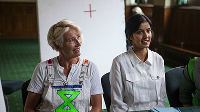 Emma Thompson and Rakhee Thakrar (Sex Education) in 'Extinction' Emma Thompson and Rakhee Thakrar (Sex Education) in 'Extinction'