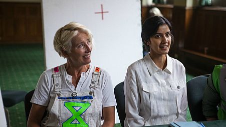 Emma Thompson and Rakhee Thakrar (Sex Education) in 'Extinction'