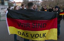 عکس‌ آرشیوی از تظاهراتی در آلمان