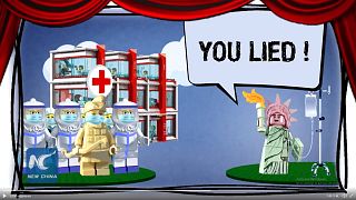Az Egyesült Államokat cikizi Kína a vírus miatt egy Lego-videóval