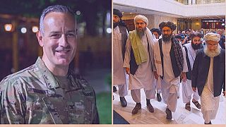 جدال توییتری سخنگوی نظامیان آمریکایی در افغانستان با سخنگوی طالبان