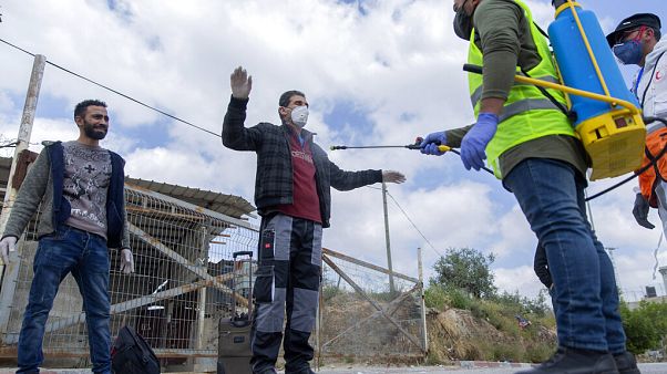 Virus Outbreak Palestinian Workers Virus Outbreak Palestinian Workers