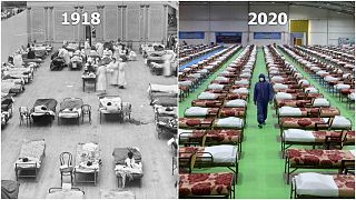 Φωτογραφίες από την Ισπανική γρίπη το 1918 και τον Covid το 2020