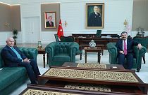 Sağlık Bakanı Fahrettin Koca, Türkiye Futbol Federasyonu (TFF) Başkanı Nihat Özdemir