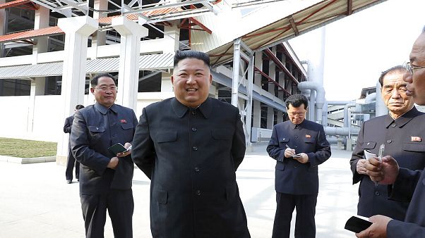 Kim Dzsongun az észak-koreai hírügynökség felvételén, 2020.05.01. Kim Dzsongun az észak-koreai hírügynökség felvételén, 2020.05.01.