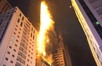 Пожар в небоскребе эмирата Шарджа