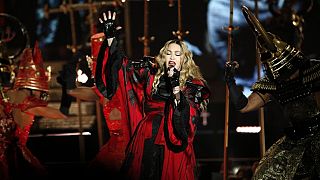 December 9, 2015, US singer Madonna concert at The AccorHotels Arena in Paris. 