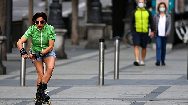Sokan sportolnak Barcelona közterületein Sokan sportolnak Barcelona közterületein