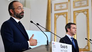 Le Premier ministre français, Edouard Philippe, et le ministre de la Santé, Olivier Véran, le 7 mai 2020.