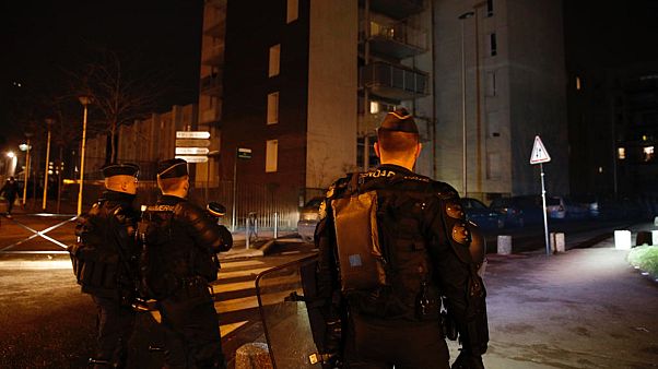 File - French gendarmes take positions to prevent clashes with youths in Aulnay-sous-Bois, north of Paris, France, Tuesday, Feb. 7, 2017 File - French gendarmes take positions to prevent clashes with youths in Aulnay-sous-Bois, north of Paris, France, Tuesday, Feb. 7, 2017