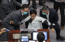 Hong Kong parlamentosunda arbede