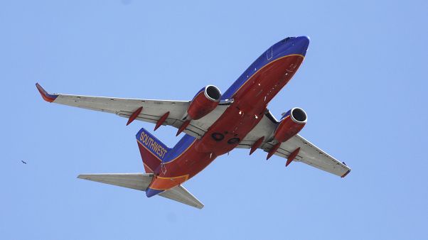 Southwest Airlines'a ait bir uçak Southwest Airlines'a ait bir uçak
