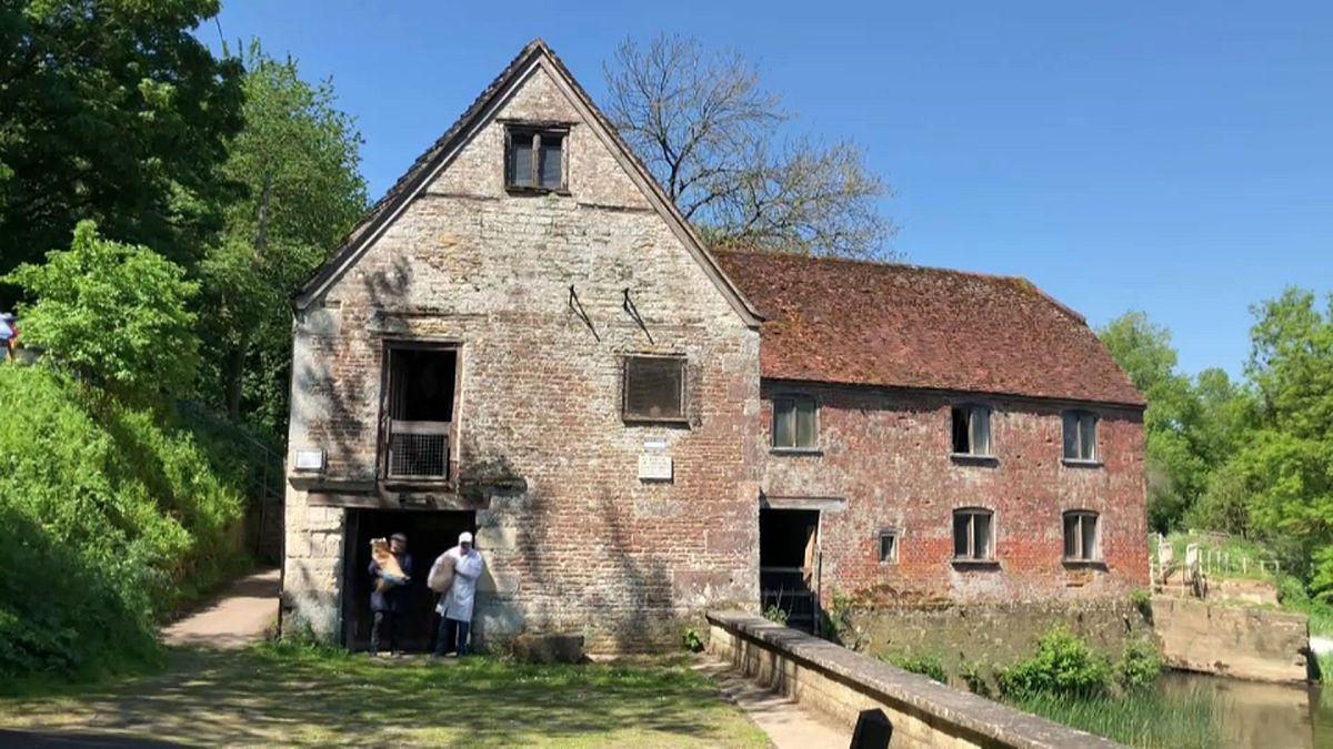 Coronavirus: 1,000-year-old mill brought back to life after lockdown baking sparks flour shortages