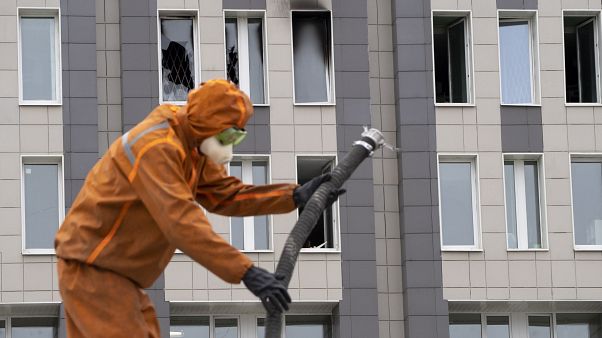 Un hôpital russe a de nouveau été touché par un incendie Un hôpital russe a de nouveau été touché par un incendie