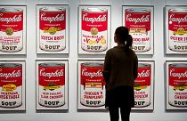 Andy Warhol's 'Campbell's Soup' at Sotheby's auction house, London