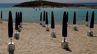 Une plage vide à Chypre