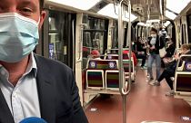 Public transport still largely empty in Paris