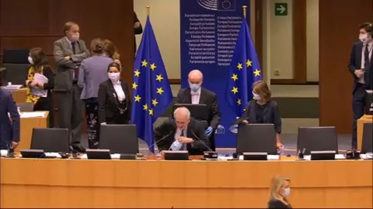 Ungarn-Debatte im Europäischen Parlament in Brüssel