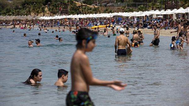 Virus Outbreak Greece Beaches Virus Outbreak Greece Beaches