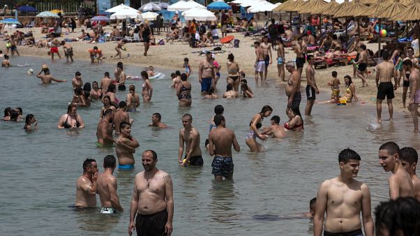 Virus Outbreak Greece Beaches Virus Outbreak Greece Beaches