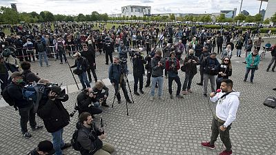 Protesta contra la limitación a la libertad de movimientos en Alemania