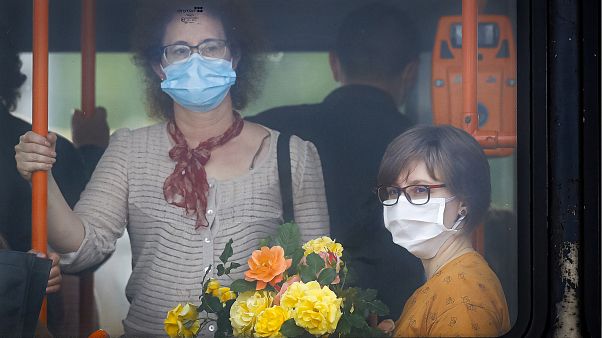 Romanya'da bir toplu taşıma aracı Romanya'da bir toplu taşıma aracı