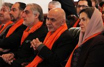 Afganistan Devlet Başkanı Eşref Gani ve Kabil İcra Heyeti Başkanı Abdullah Abdullah 