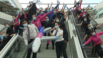 Hungary: Flashmob at the airport