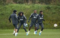Manchester United players attend a training session - November 6, 2019