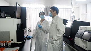 Pekin Genomik İleri Araştırma Merkezi Direktörü Sunney Xie ve ekibinden bir bilim insanı