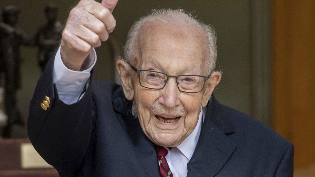 Captain Sir Tom Moore has died with coronavirus aged 100 