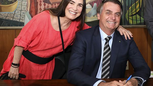 Regina Duarte e Jair Bolsonaro Regina Duarte e Jair Bolsonaro